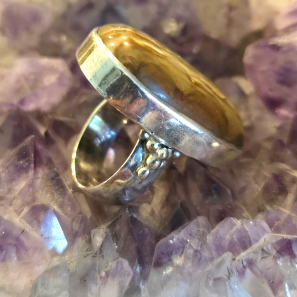 Sterling Silver Jasper Ring - Picture 2 of 7